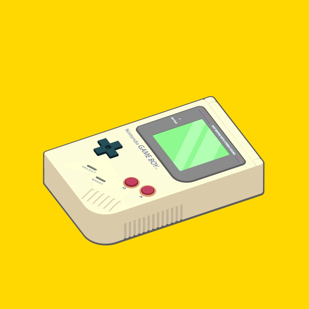 Simple Nintendo Gameboy Model 3D model_3