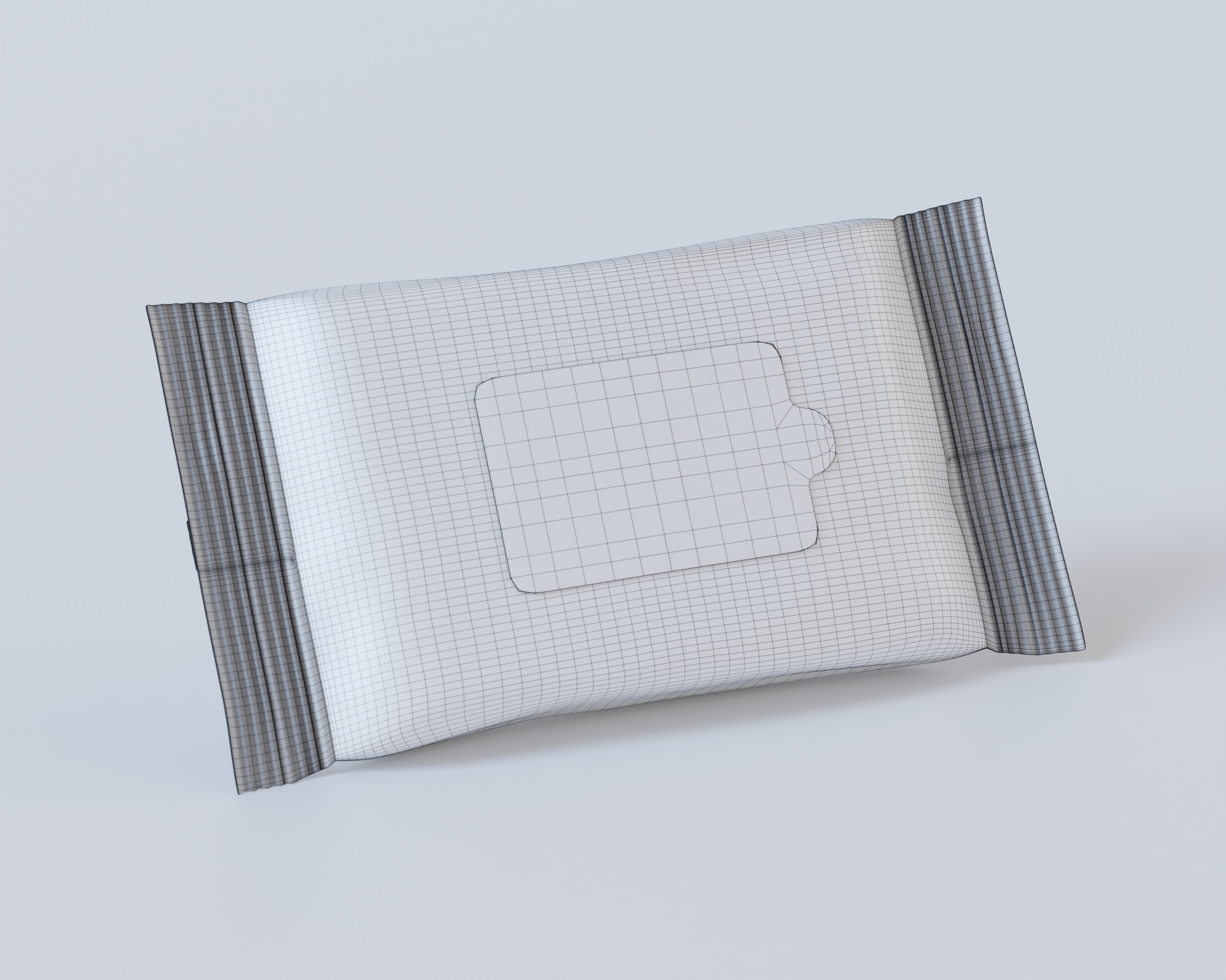 Wet Wipes Packaging 3D model_8