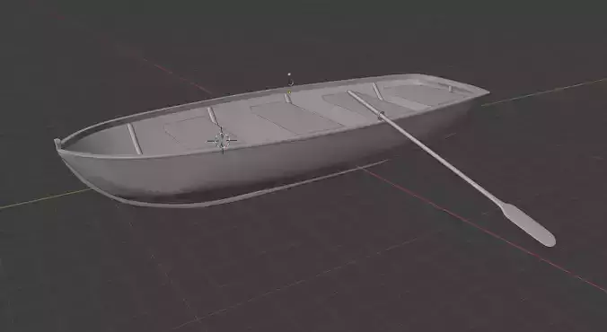 Old Wooden Paddle Boat