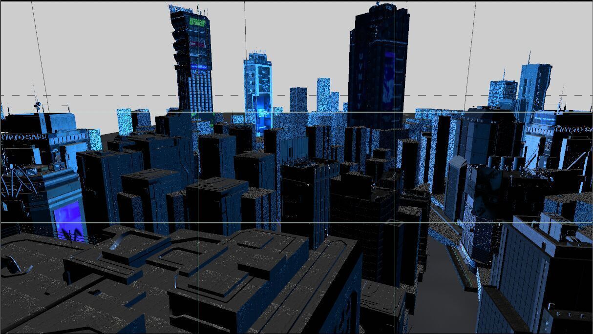 Cyberpunk future city steampunk blade runner big scene model Low-poly 3D model_1