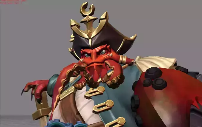 Bane Frozen King Low-poly 3D model