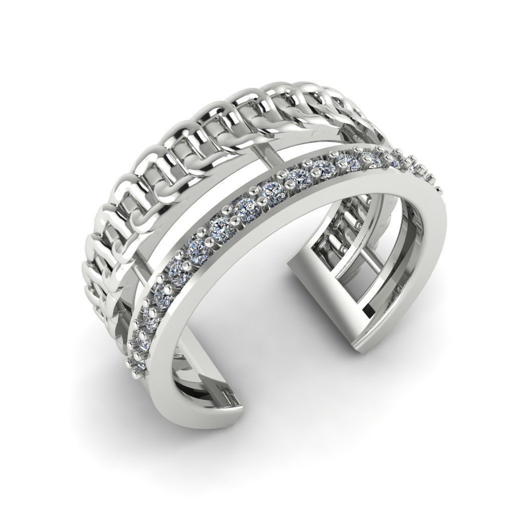 Jewelry 3D Models with render and 3dm stl - R-54 3D print model_2