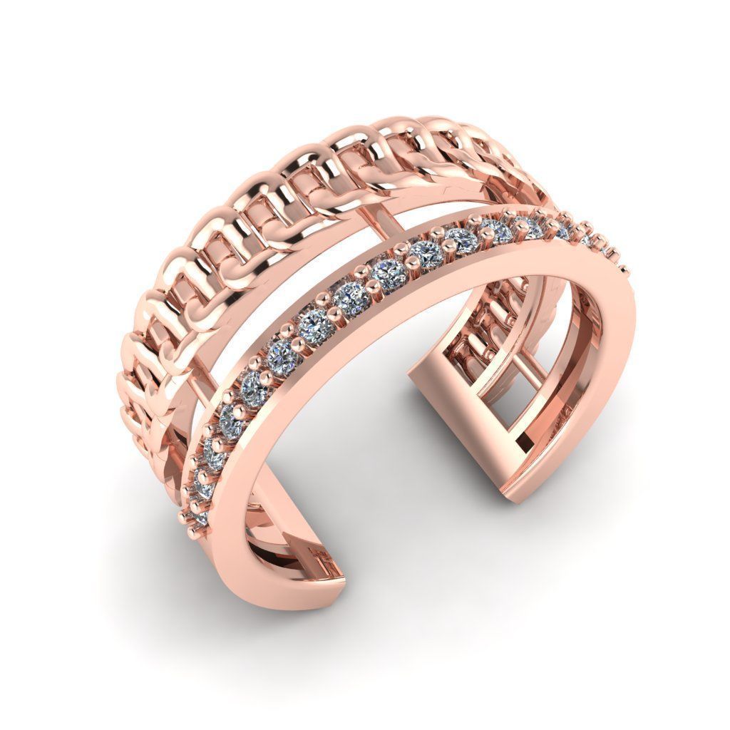 Jewelry 3D Models with render and 3dm stl - R-54 3D print model_1