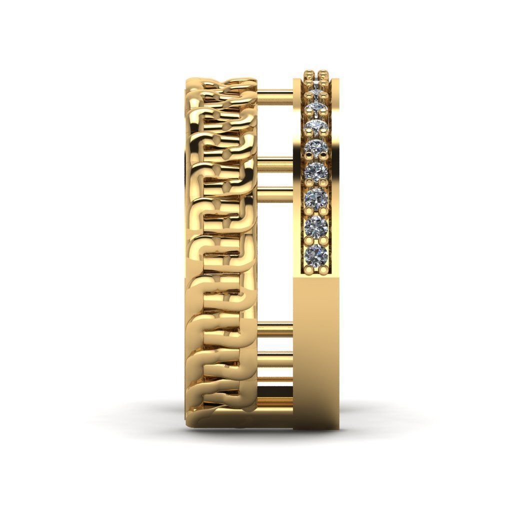 Jewelry 3D Models with render and 3dm stl - R-54 3D print model_9