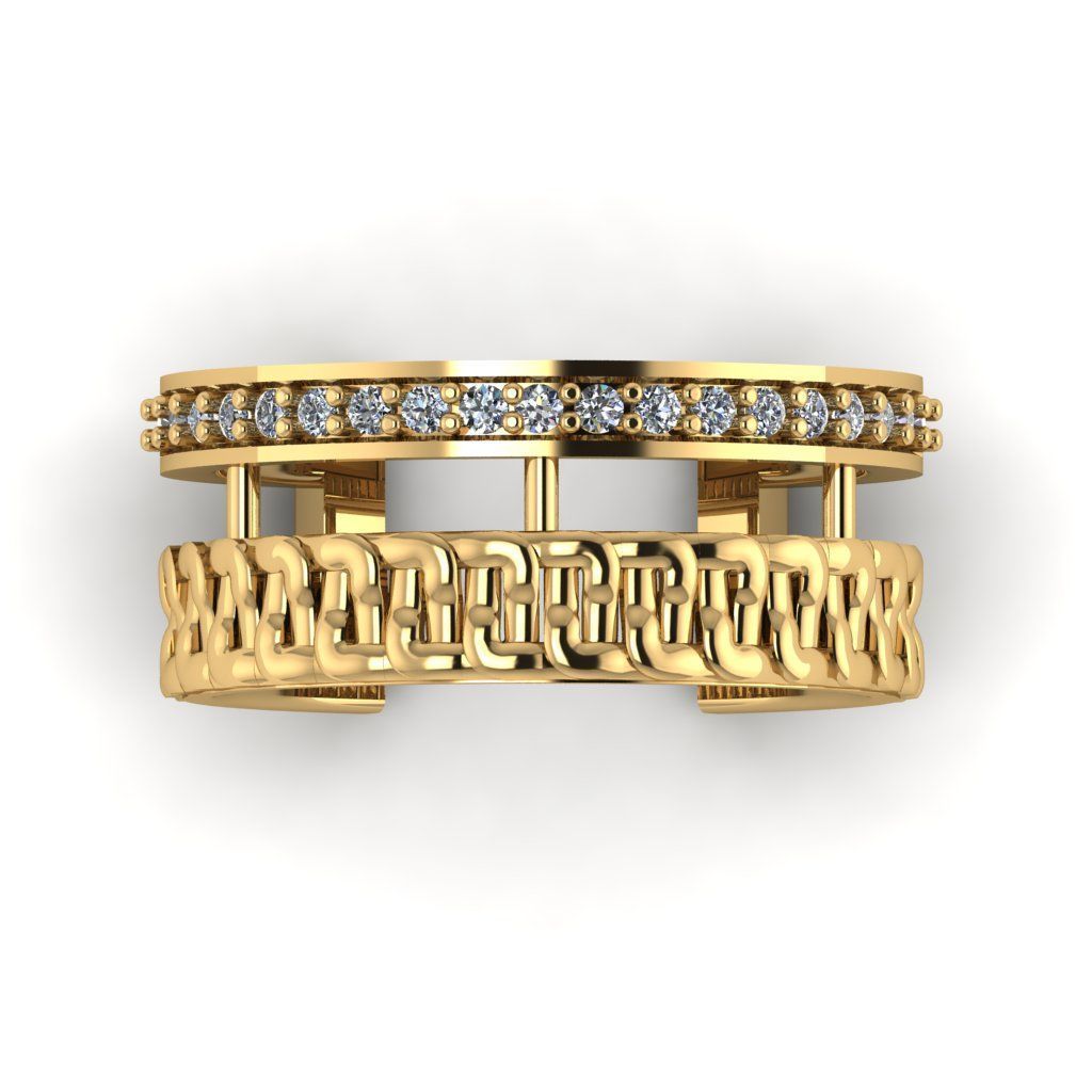 Jewelry 3D Models with render and 3dm stl - R-54 3D print model_12