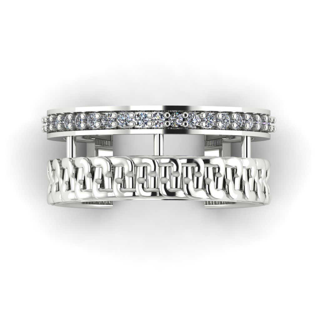 Jewelry 3D Models with render and 3dm stl - R-54 3D print model_11