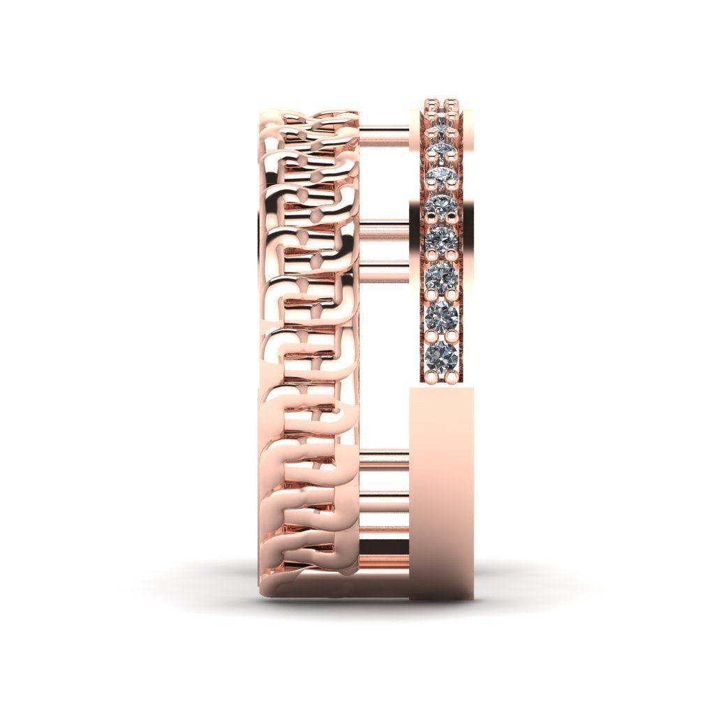 Jewelry 3D Models with render and 3dm stl - R-54 3D print model_7