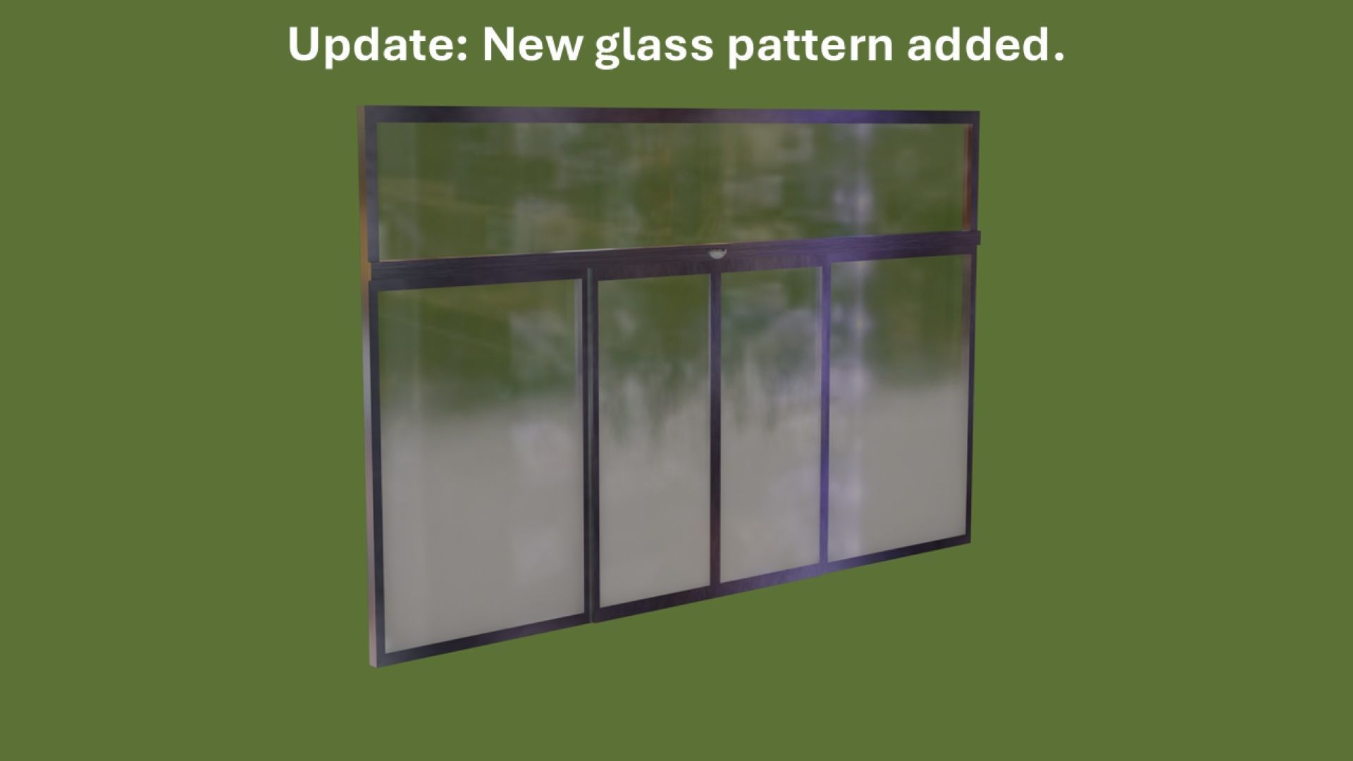 Automatic sliding door Animmated Low-poly 3D model_5