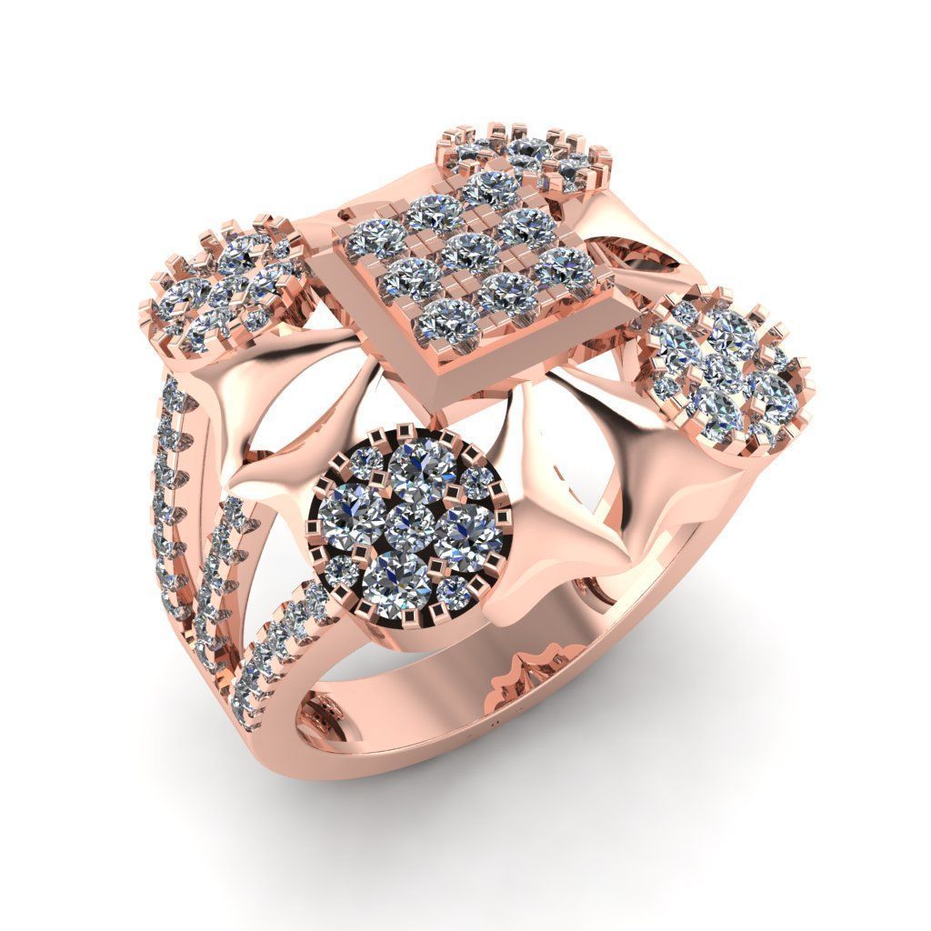 Jewelry 3D Models with render and 3dm stl - R-61 3D print model_1