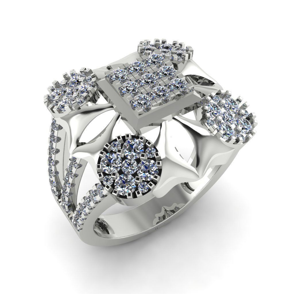 Jewelry 3D Models with render and 3dm stl - R-61 3D print model_2