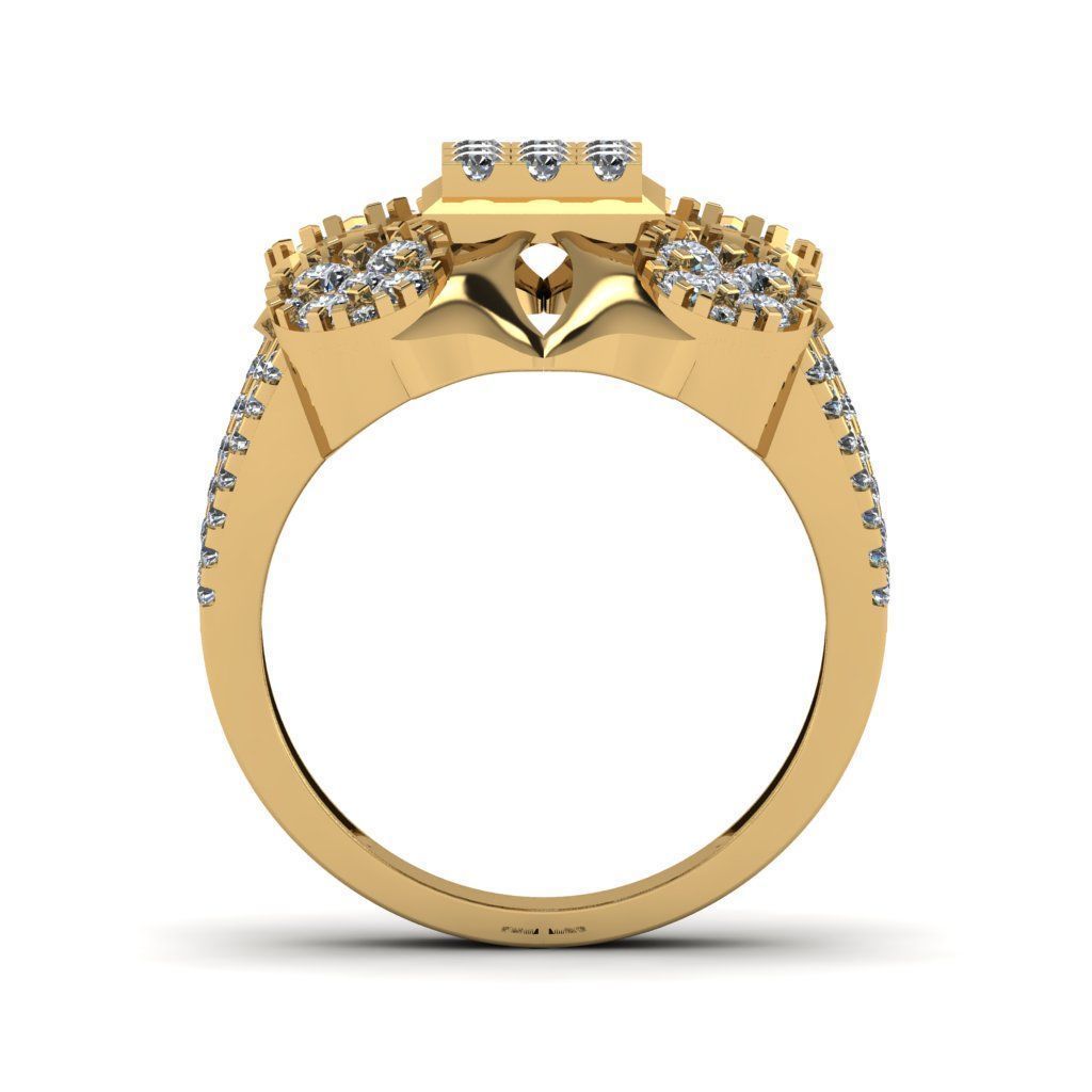 Jewelry 3D Models with render and 3dm stl - R-61 3D print model_6