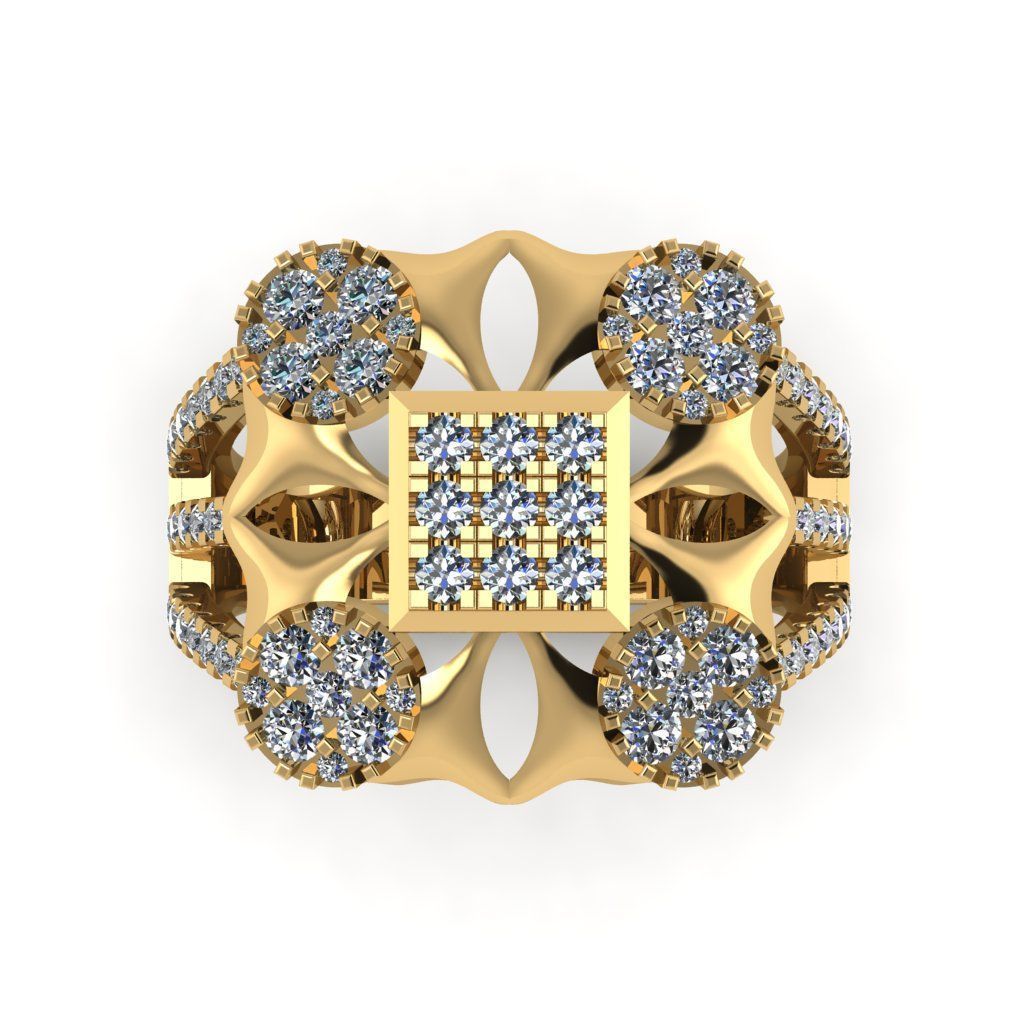 Jewelry 3D Models with render and 3dm stl - R-61 3D print model_12