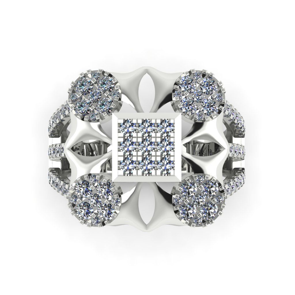 Jewelry 3D Models with render and 3dm stl - R-61 3D print model_11