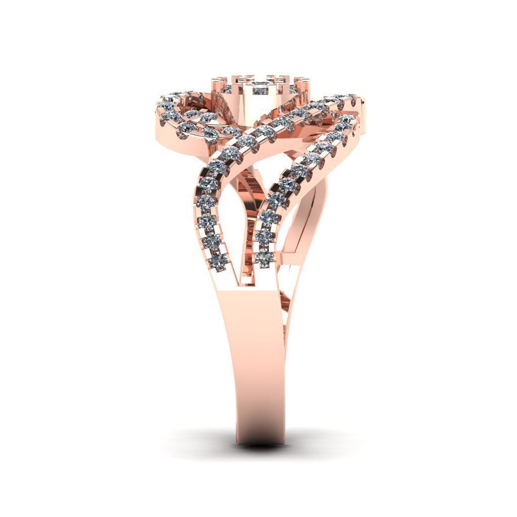 Jewelry 3D Models with render and 3dm stl - R-62 3D print model_7