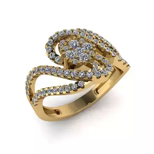 Jewelry 3D Models with render and 3dm  stl  - R-62