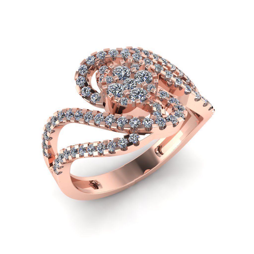 Jewelry 3D Models with render and 3dm stl - R-62 3D print model_1