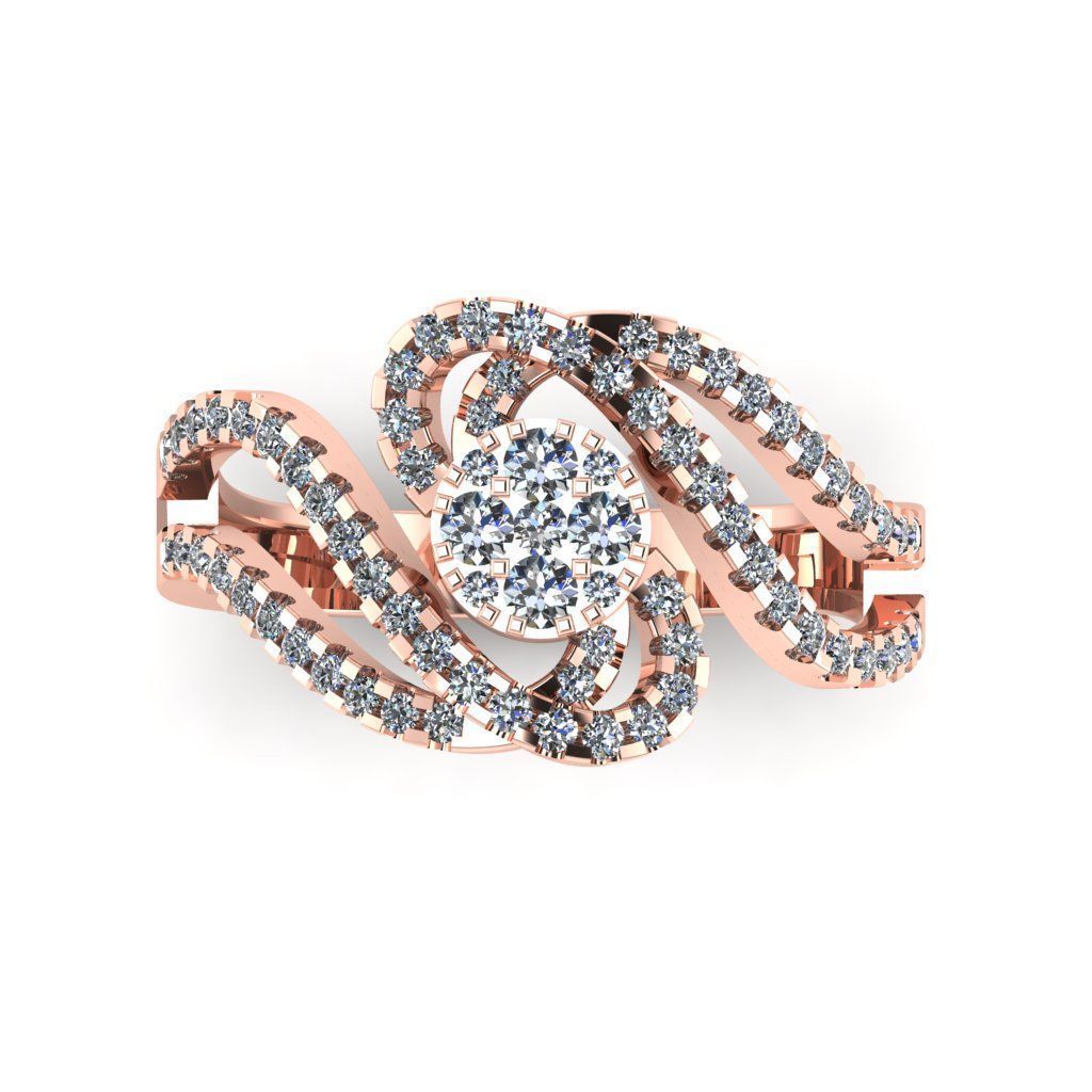 Jewelry 3D Models with render and 3dm stl - R-62 3D print model_10