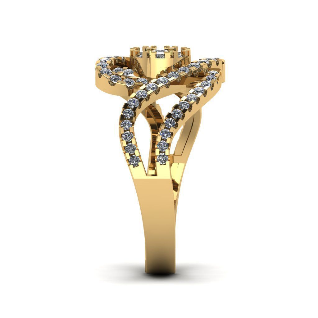 Jewelry 3D Models with render and 3dm stl - R-62 3D print model_9