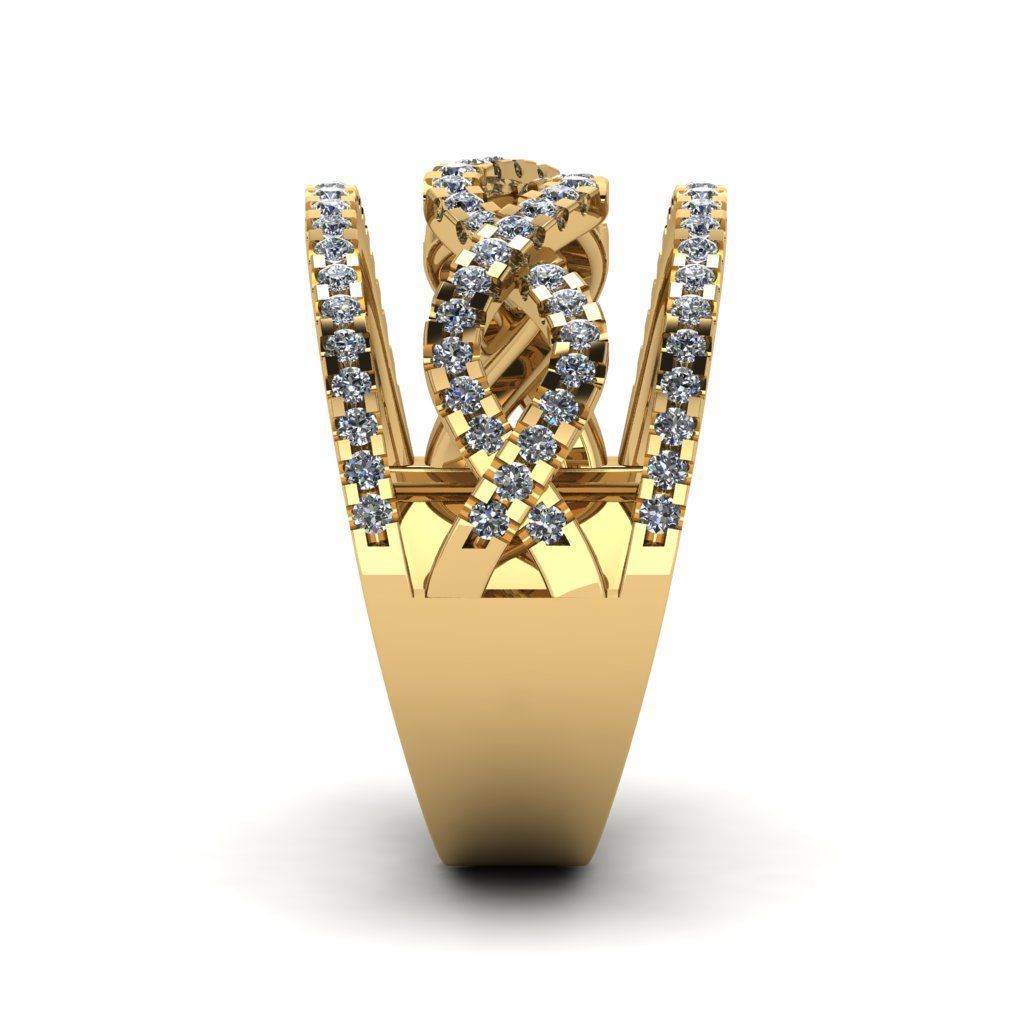 Jewelry 3D Models with render and 3dm stl - R-64 3D print model_9