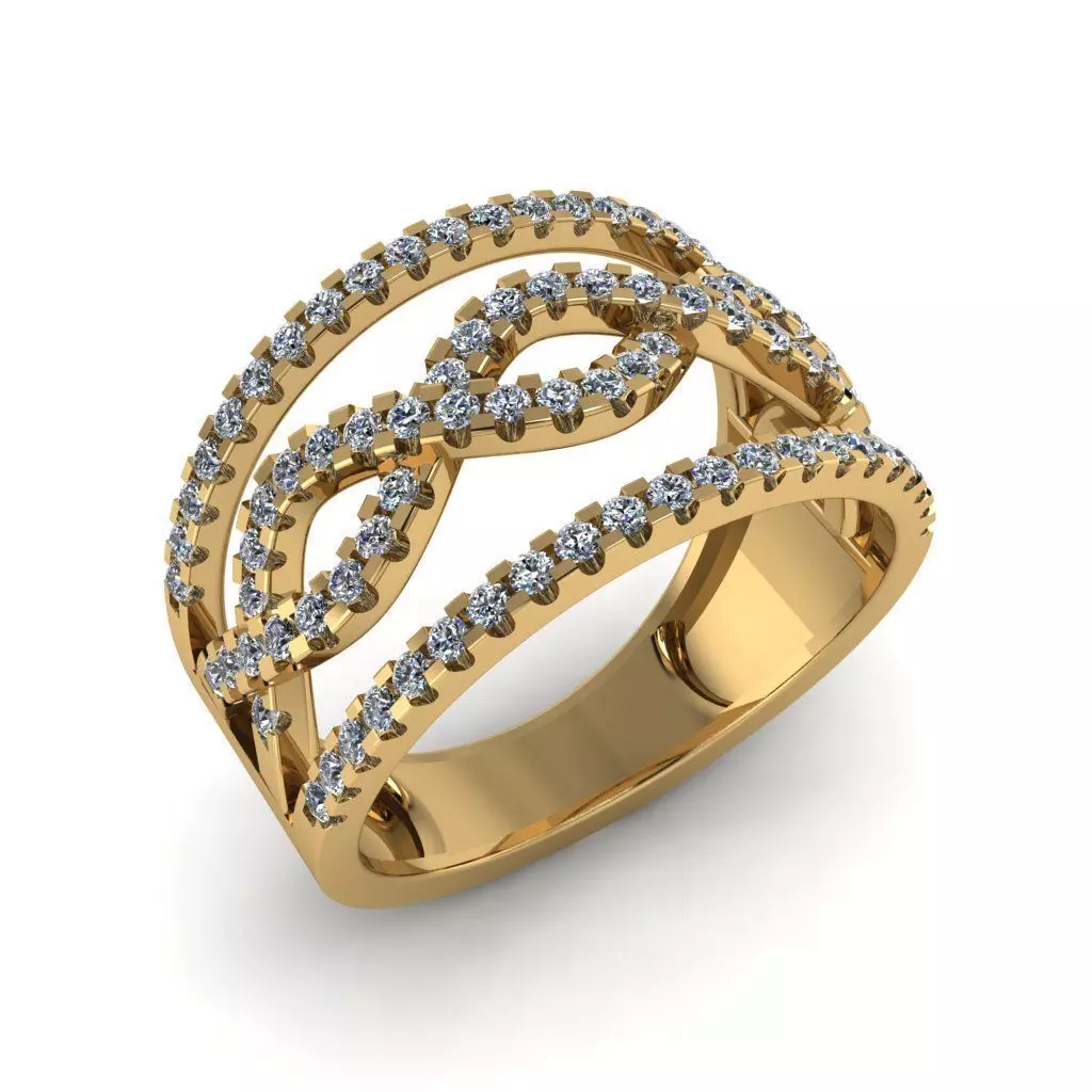 Jewelry 3D Models with render and 3dm stl - R-64 3D print model_0