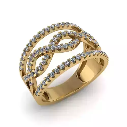 Jewelry 3D Models with render and 3dm  stl  - R-64