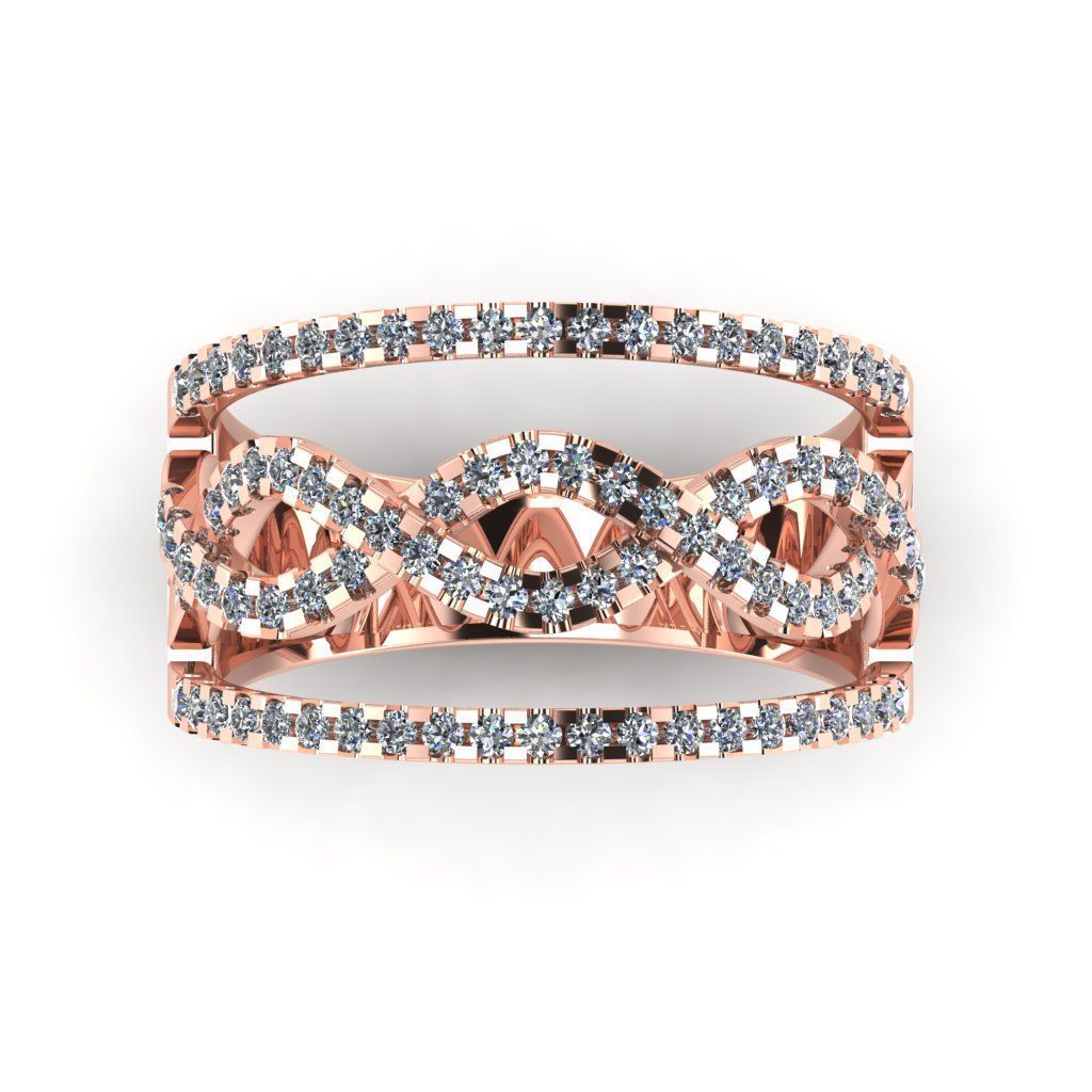 Jewelry 3D Models with render and 3dm stl - R-64 3D print model_10