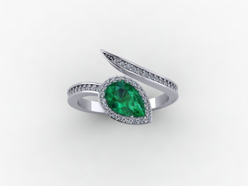 Diamond Ring 3D print model 3D print model_1