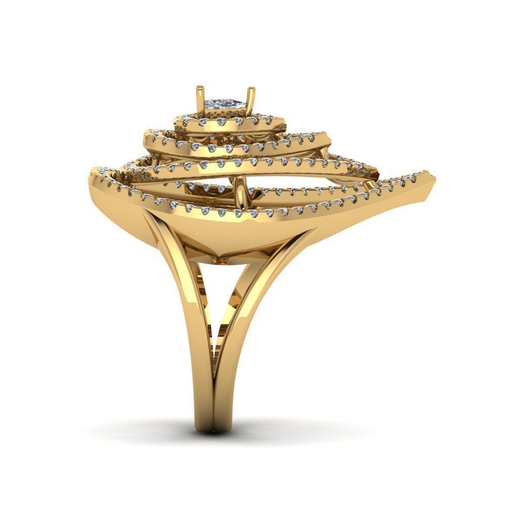 Jewelry 3D Models with render and 3dm stl - R-66 3D print model_11