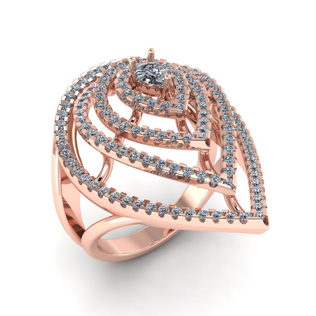 Jewelry 3D Models with render and 3dm stl - R-66 3D print model_1