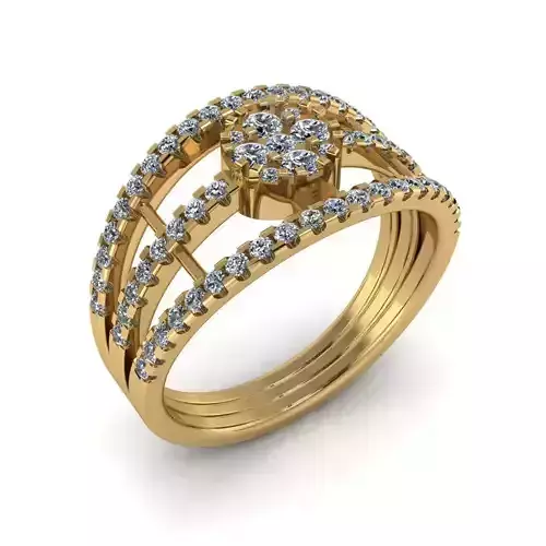 Jewelry 3D Models with render and 3dm  stl  - R-68