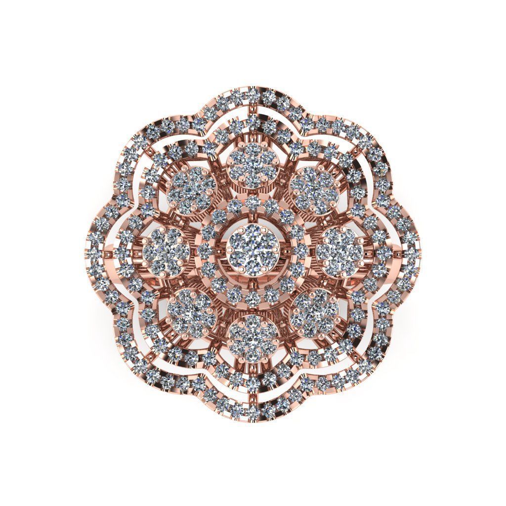 Jewelry 3D Models with render and 3dm stl - R-70 3D print model_7