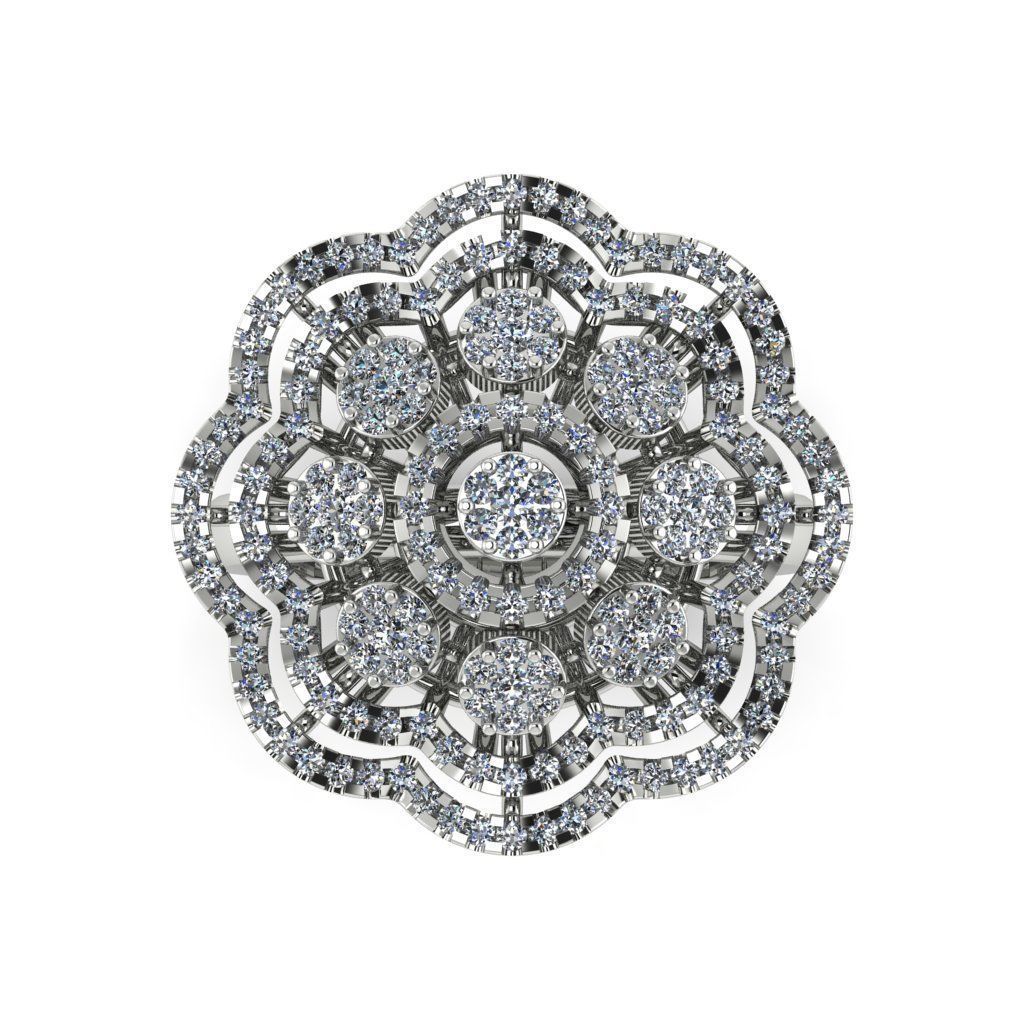 Jewelry 3D Models with render and 3dm stl - R-70 3D print model_8