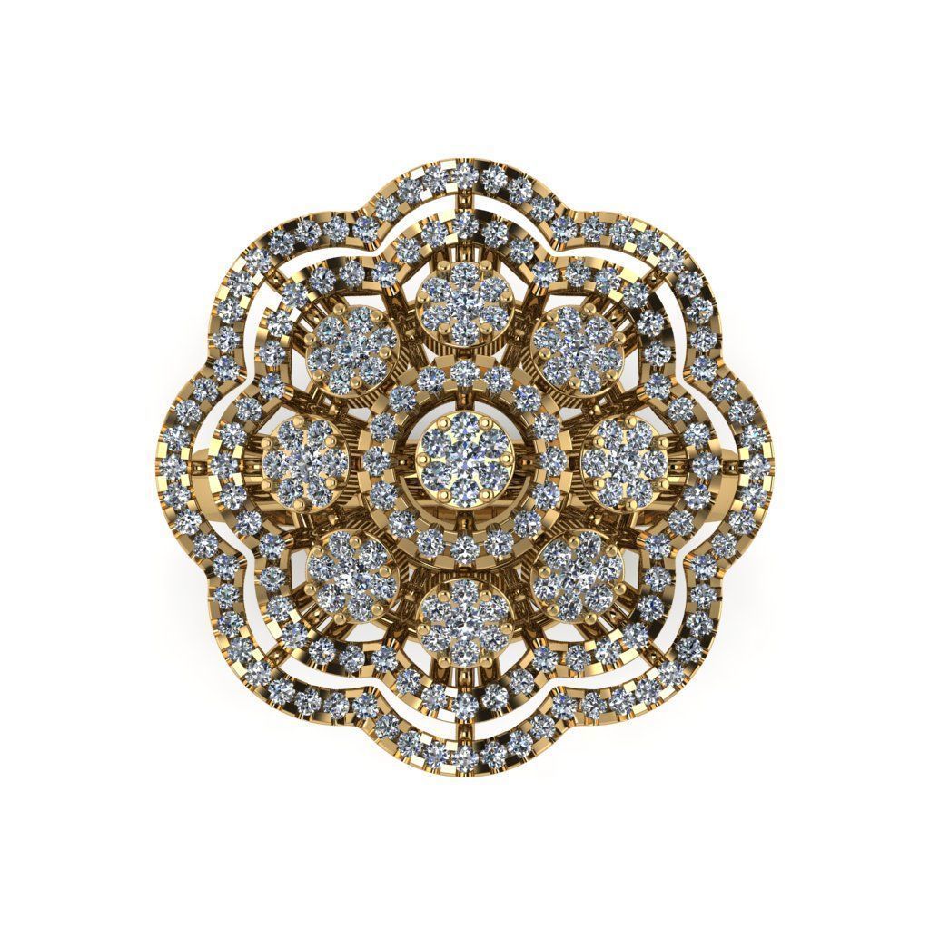 Jewelry 3D Models with render and 3dm stl - R-70 3D print model_9