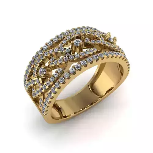 Jewelry 3D Models with render and 3dm  stl  - R-71