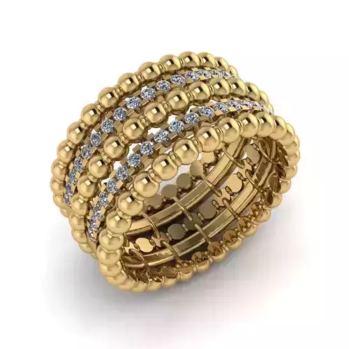 Jewelry 3D Models with render and 3dm  stl  - R-72