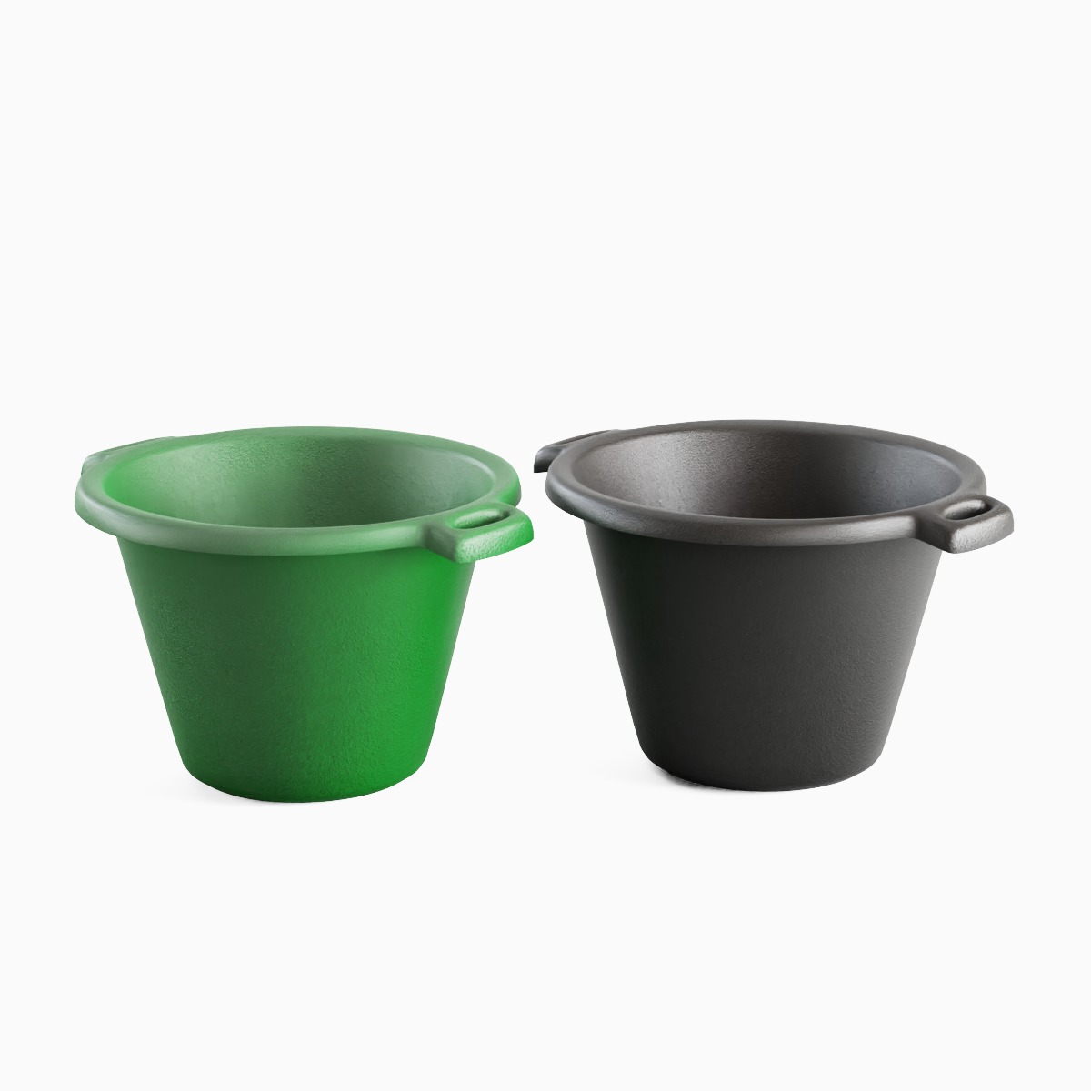 Plastic Basin with Holder 05 3D model_1