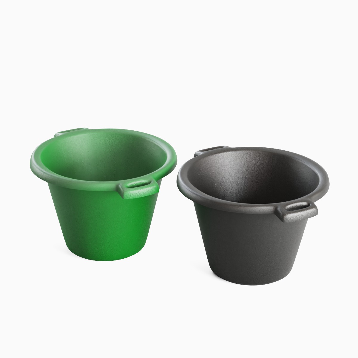 Plastic Basin with Holder 05 3D model_5
