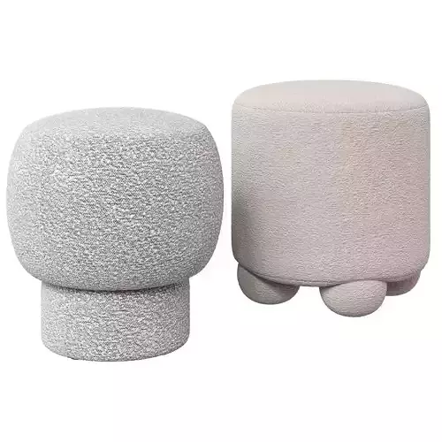 Corner Design poufs Plush and Zua