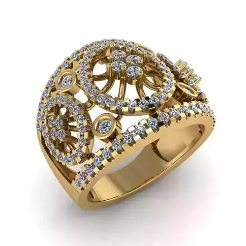 Jewelry 3D Models with render and 3dm  stl  - R-75