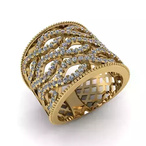 Jewelry 3D Models with render and 3dm  stl  - R-77