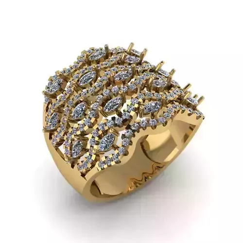 Jewelry 3D Models with render and 3dm  stl  - R-79