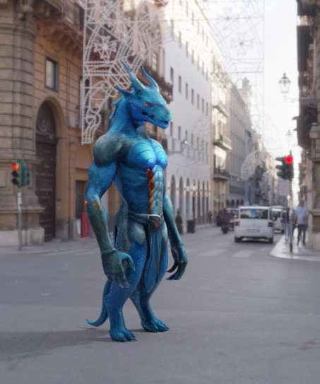 DRAGON WARRIOR CREATURE 3D model_2