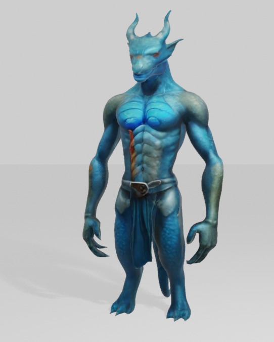 DRAGON WARRIOR CREATURE 3D model_9