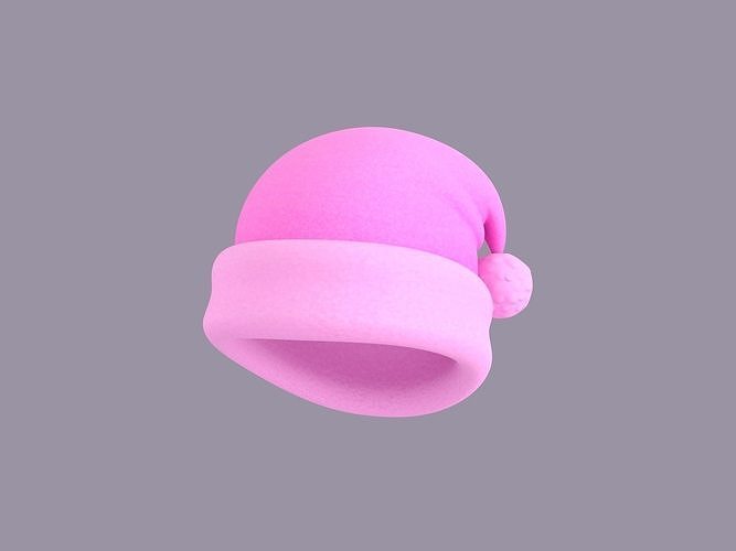 Hat054 Pink Nightcap 3D model
