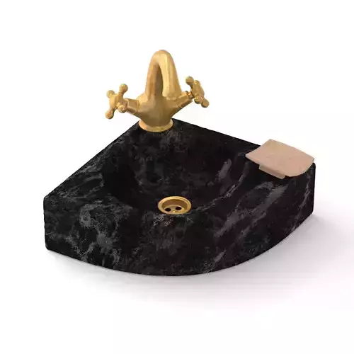 Bathroom Stone Sink 3D model
