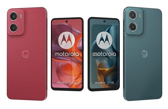 Motorola Moto G05 Blue And Red 3D model