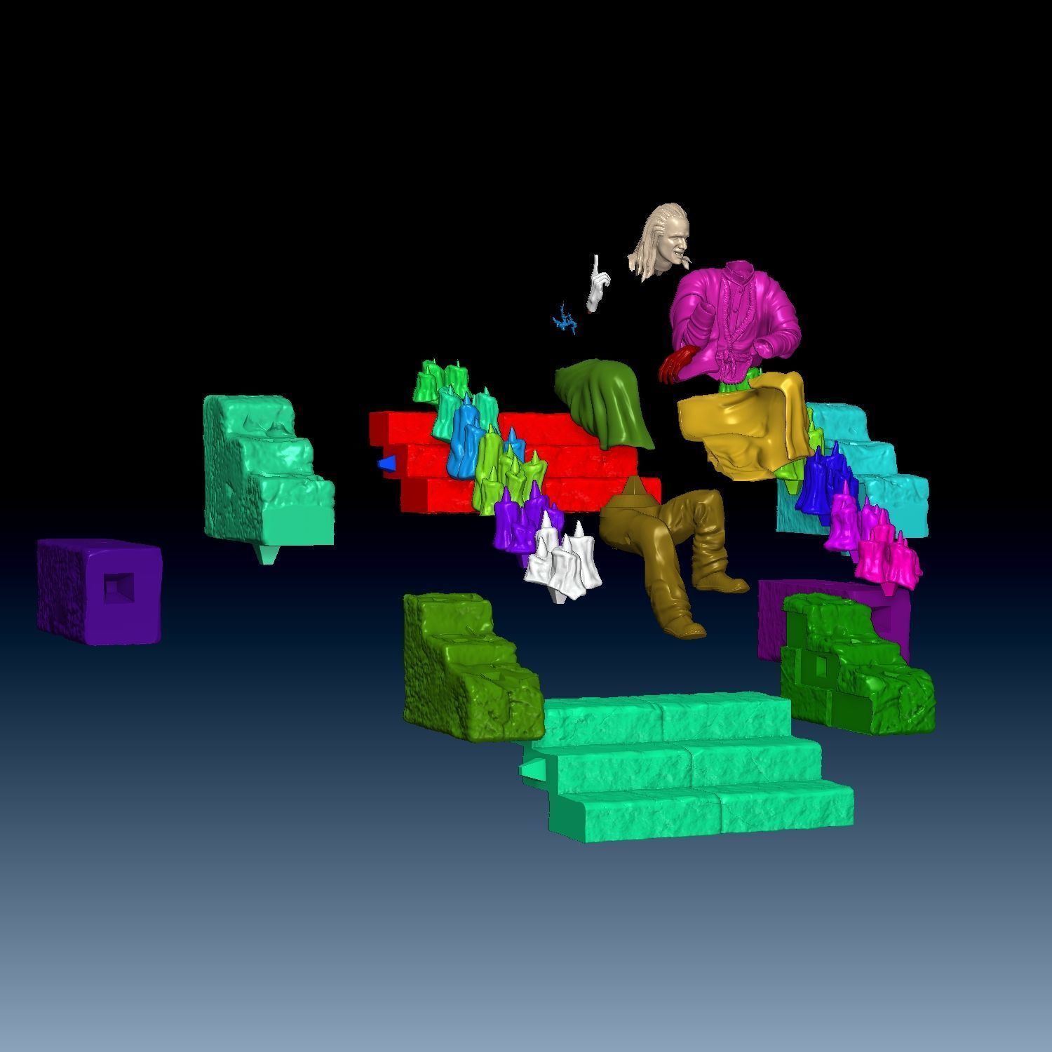 Lord Raiden Christopher Lambert Mortal Kombat 1995 movie 3D print model_12