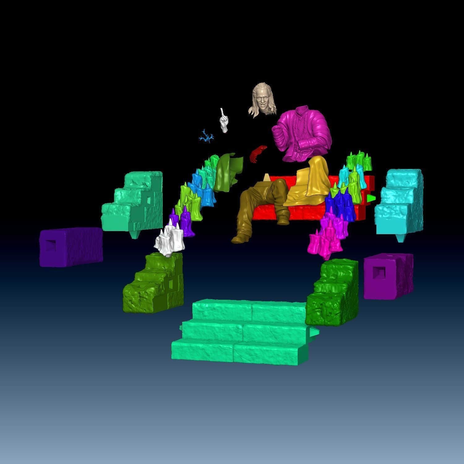 Lord Raiden Christopher Lambert Mortal Kombat 1995 movie 3D print model_11