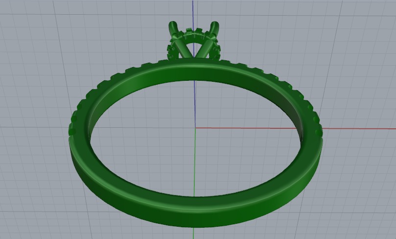 Soliter ring N011324 3D print model_3