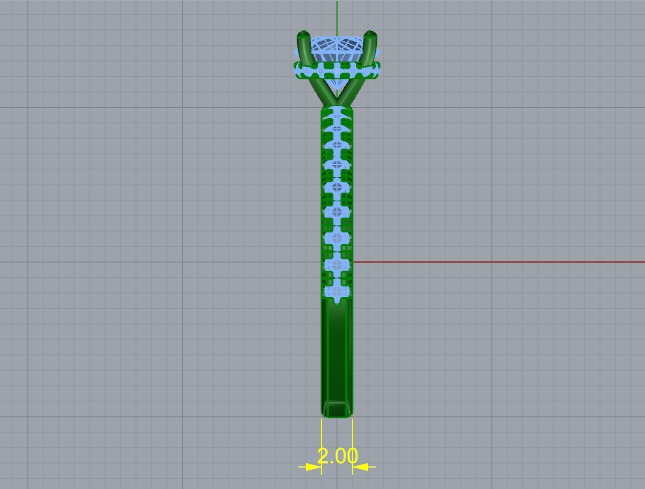 Soliter ring N011324 3D print model_6